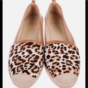 Stuart Weitzman Leopard Espadrille Flat 10.5 M